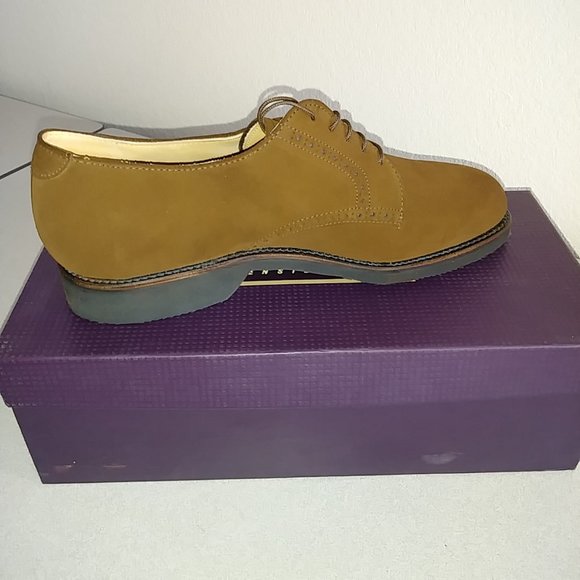 Vintage Cole Haan Tensile Air Blutcher, Brown Suede, Men\'s Size 9D, NEVER WORN!